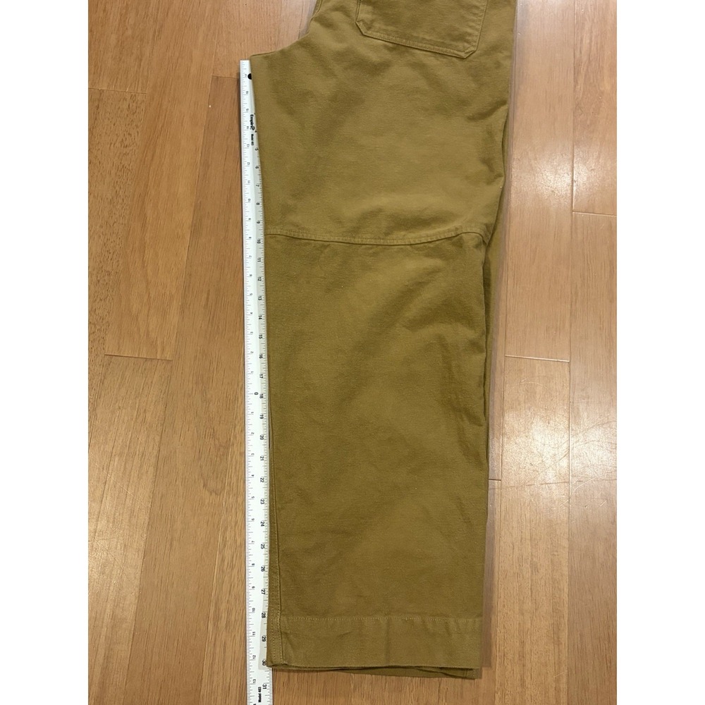 Vintage Gap Field Officer Pants 36x32 Tan Military Wide Leg Baggy Chamois Y2K - Picture 12 of 13